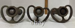 Vtg 1940's American La France Poweron Fire Hose Nozzles Lot of 3
