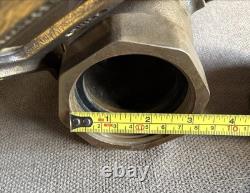 Vtg Akron Brass Fire Hose Nozzle USN United States Navy Water FogWeight 18 lb