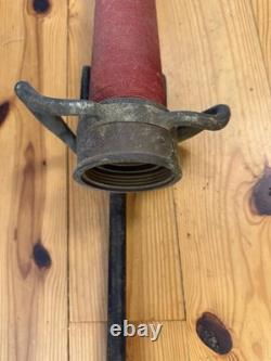 Vtg Allen Underwriter Brass Fire Nozzle Red 30 Firefighter Collectible Movie Pr