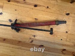 Vtg Allen Underwriter Brass Fire Nozzle Red 30 Firefighter Collectible Movie Pr