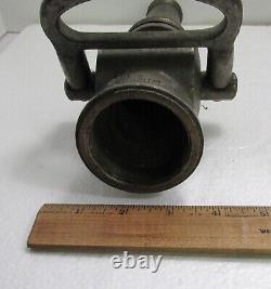 Vtg American-LaFrance & Foamite Corp Signed Ladder Co Fire Firehose Nozzle 1919