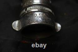 Vtg Antique Fire Hose Nozzle Elkhart Brass Mfg. Co. Off 1964 Seagrave Firetruck