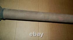 Vtg Antique Fireman's Fire Truck Large Cord Wrapped Playpipe + Brass Hose Nozzle