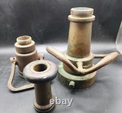 Vtg Elkhart Brass Mgf 3 STAGE 16.5 Pat Pending Dual Butterfly FIRE HOSE NOZZLE Vtg Elkhart Brass Mgf 3 STAGE 16.5 Pat Pending Dual Butterfly FIRE HOSE NOZZLE