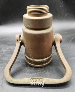 Vtg Elkhart Brass Mgf 3 STAGE 16.5 Pat Pending Dual Butterfly FIRE HOSE NOZZLE
