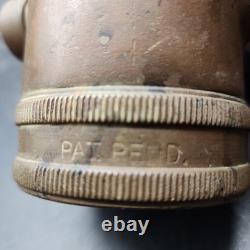 Vtg Elkhart Brass Mgf 3 STAGE 16.5 Pat Pending Dual Butterfly FIRE HOSE NOZZLE
