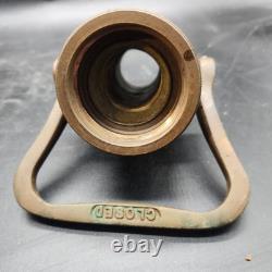 Vtg Elkhart Brass Mgf 3 STAGE 16.5 Pat Pending Dual Butterfly FIRE HOSE NOZZLE