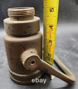 Vtg Elkhart Brass Mgf 3 STAGE 16.5 Pat Pending Dual Butterfly FIRE HOSE NOZZLE