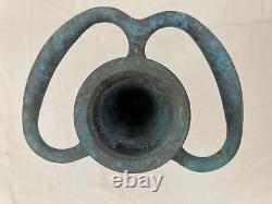 Vtg Elkhart Fire Fighter 10 Brass Fire Hose Nozzle & Handle LPS-200 No-Shock