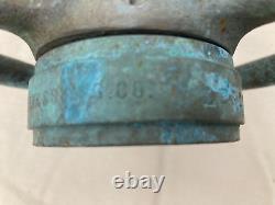 Vtg Elkhart Fire Fighter 10 Brass Fire Hose Nozzle & Handle LPS-200 No-Shock