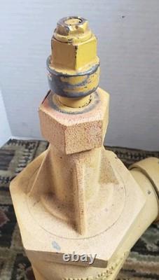 Vtg James Jones Brass Fire Hydrant Head Top Valve Los Angeles 29lb Door Stop