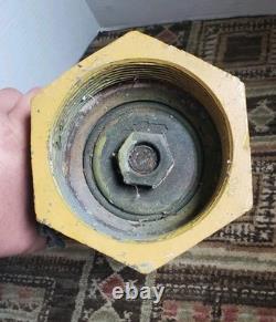 Vtg James Jones Brass Fire Hydrant Head Top Valve Los Angeles 29lb Door Stop