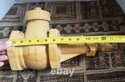 Vtg James Jones Brass Fire Hydrant Head Top Valve Los Angeles 29lb Door Stop