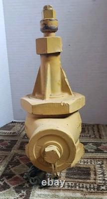 Vtg James Jones Brass Fire Hydrant Head Top Valve Los Angeles 29lb Door Stop