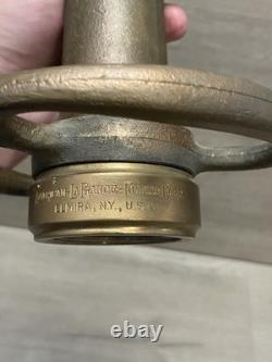 Vtg Poweron 10 Firefighter Fire Hose Nozzle Equipment