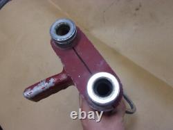 Vtg Rare Elkhart Fire Boss Hose Dual Water Chemical Nozzle Brass Pistol Grip Old