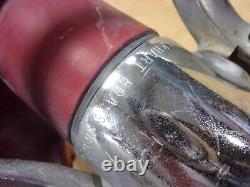 Vtg Rare Elkhart Fire Boss Hose Dual Water Chemical Nozzle Brass Pistol Grip Old