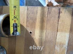 Vtg Set Of 4 Brass Fire Hose Nozzle RARE Parts Antique Old Fireman Collectible