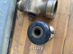 Vtg Set Of 4 Brass Fire Hose Nozzle RARE Parts Antique Old Fireman Collectible