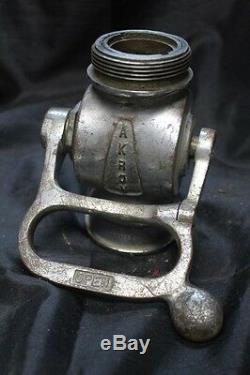 Vtg Shut Off Valve for Fire Hose Nozzle by Akron Brass 1964 Seagrave Firetruck