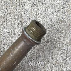 Vtg Solid Brass 19th Century Harlin Mfg Co High Pressure Fire Water Hose Nozzle