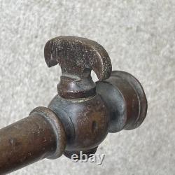 Vtg Solid Brass 19th Century Harlin Mfg Co High Pressure Fire Water Hose Nozzle