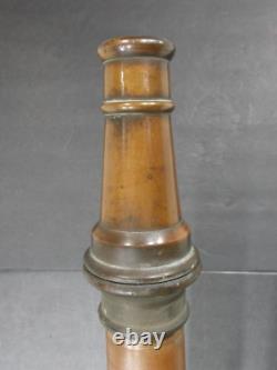 Vtg Solid Brass Powhatan B&I Works Fireman's Fire Truck Hose Nozzle 30 Cannon