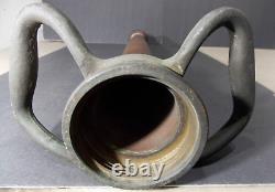 Vtg Solid Brass Powhatan B&I Works Fireman's Fire Truck Hose Nozzle 30 Cannon