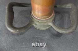 Vtg Solid Brass Powhatan B&I Works Fireman's Fire Truck Hose Nozzle 30 Cannon