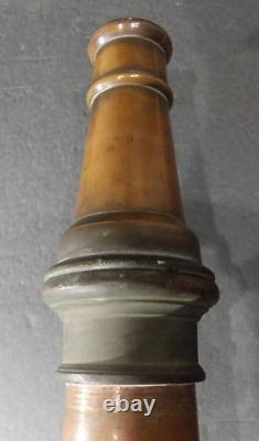 Vtg Solid Brass Powhatan B&I Works Fireman's Fire Truck Hose Nozzle 30 Cannon
