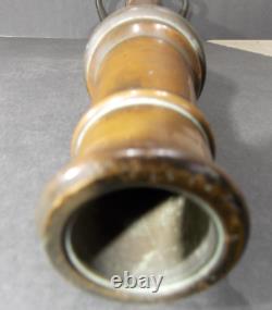 Vtg Solid Brass Powhatan B&I Works Fireman's Fire Truck Hose Nozzle 30 Cannon