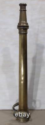 Vtg Solid Brass W. D. Allen Mfg. Co. Fireman's Fire Truck Hose Nozzle 30 Cannon