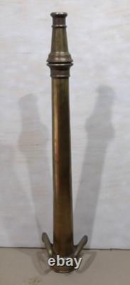 Vtg Solid Brass W. D. Allen Mfg. Co. Fireman's Fire Truck Hose Nozzle 30 Cannon