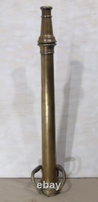 Vtg Solid Brass W. D. Allen Mfg. Co. Fireman's Fire Truck Hose Nozzle 30 Cannon
