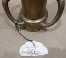 Vtg Solid Brass W. D. Allen Mfg. Co. Fireman's Fire Truck Hose Nozzle 30 Cannon