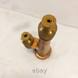 Vtg Western Fire Equipment No 14x570 Brass Forester Nozzle w 3/16, 3/8, 1/4 Tips