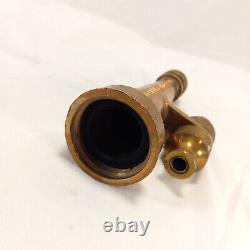 Vtg Western Fire Equipment No 14x570 Brass Forester Nozzle w 3/16, 3/8, 1/4 Tips