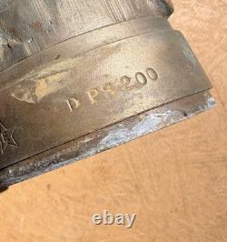 Vtgage Elkhart Fire Fighter 10 Brass Fire Hose Nozzle & Handle DPS-200