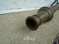 WD Allen Large 30 Fire Nozzle Vintage 1931 2-1/2 with Smooth Bore Tip