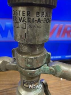 WOOSTER SUPER VARI-A-FOG FIRE NOZZLE Chrome over BRASS