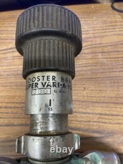 WOOSTER SUPER VARI-A-FOG FIRE NOZZLE Chrome over BRASS