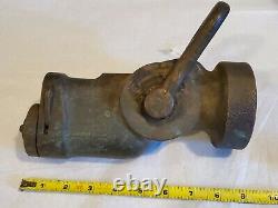 WW2 1940s Fire Nozzle 2 1/2 fog nozzle company USN stamped, model 354 waterfog