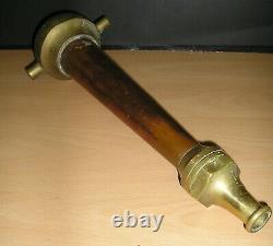 WW-II Hampshire Auxiliary Fire Service 3 Brass & Copper Fire Hose Nozzle