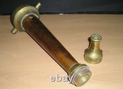 WW-II Hampshire Auxiliary Fire Service 3 Brass & Copper Fire Hose Nozzle