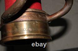 W. D. Allen Mfg. Co. Brass Firehose Nozzle -6/17/59 Underwriters Beauty