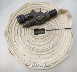 Wildland Type 1 Fire Hose 50ft, With RHB coupling & S&H Twin nozzle
