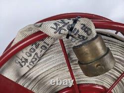 Wirt & Knox Style Wall Mounted Fire Hose & Reel retro hanger firefighter