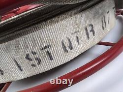 Wirt & Knox Style Wall Mounted Fire Hose & Reel retro hanger firefighter
