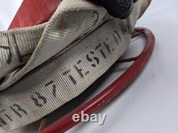Wirt & Knox Style Wall Mounted Fire Hose & Reel retro hanger firefighter