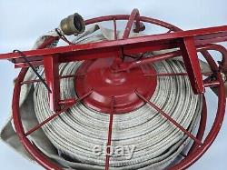 Wirt & Knox Style Wall Mounted Fire Hose & Reel retro hanger firefighter